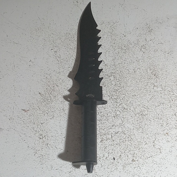 Frost Cutlery Fixed Black Bowie Knife With Case - Picture 1 of 10